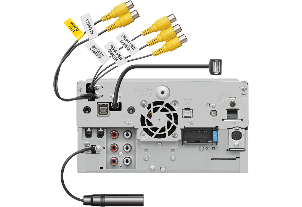 KENWOOD DMX9720XDS, 10.1" automobilinė multimedija HDMI