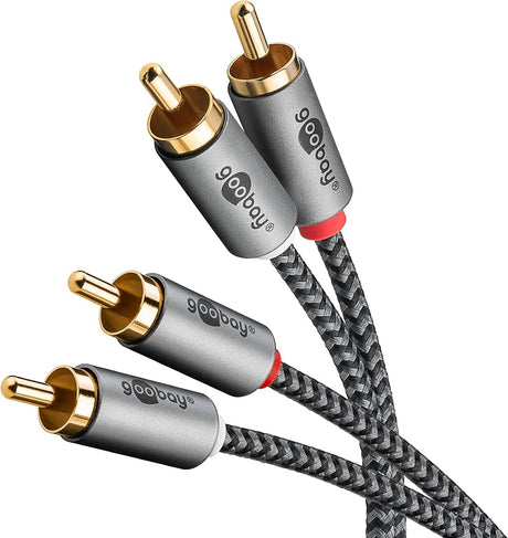 Goobay Plus Series Stereo RCA Cable, aukštos kokybės garso kabelis