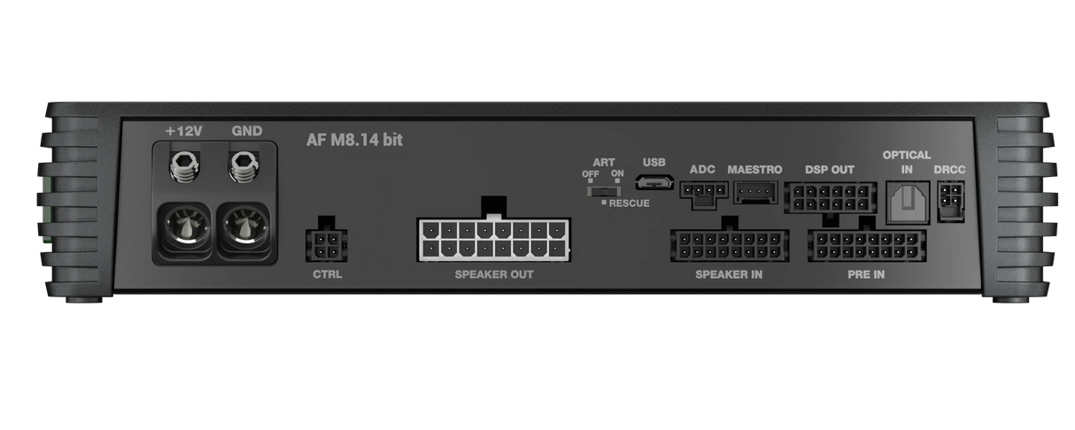 Audison AF M8.14 bit, aukštos klasės DSP stiprintuvas