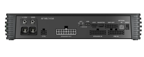 Audison AF M8.14 bit, aukštos klasės DSP stiprintuvas