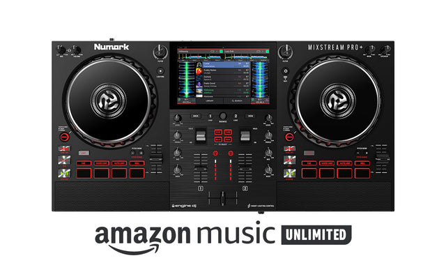 Numark Mixstream Pro +, DJ valdiklis su Amazon Music ir 7"spalvotu ekranu