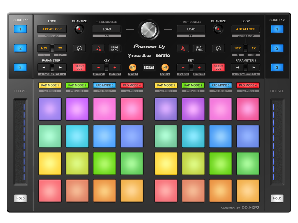 PIONEER DDJ-XP2, DJ kontroleris suderintas su Rekordbox DJ ir Serato DJ Pro