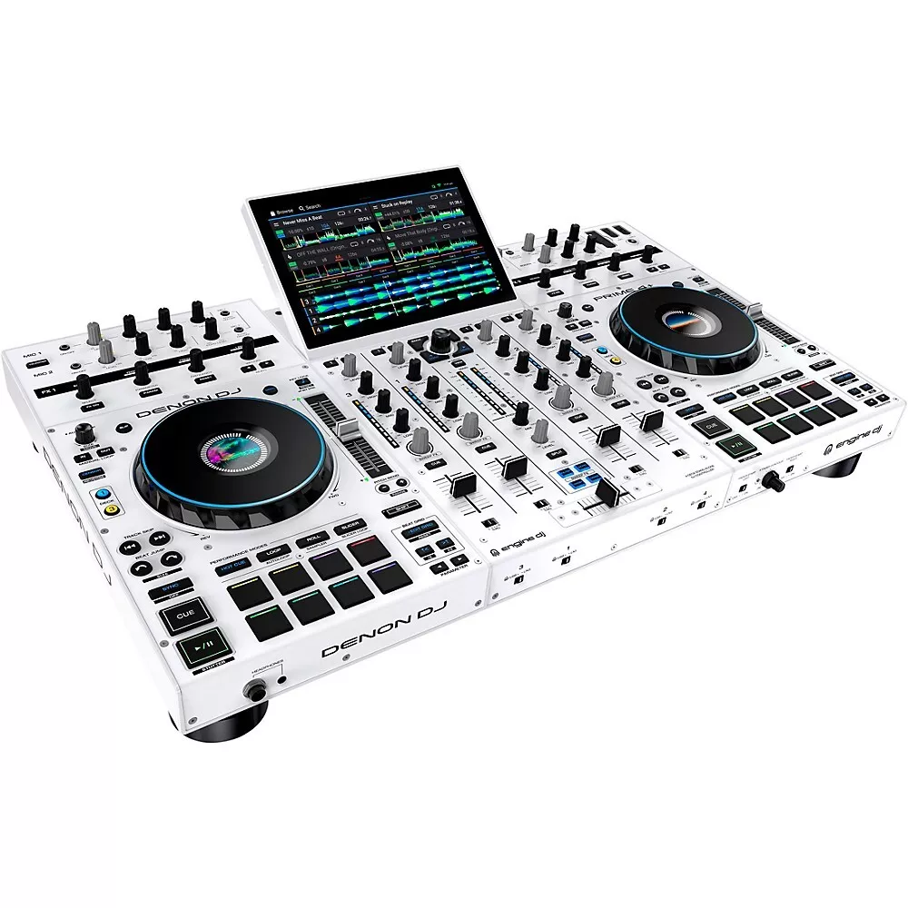 Denon Prime 4+,  DJ sistema su spalvotu 10.1" ekranu