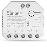 SONOFF DUALR3 LITE , išmanusis Wi-Fi jungiklis 2 kanalų, 230V 2x1650W