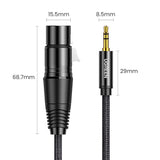 UGREEN AV182, (1 m.) XLR-3.5mm kabelis-adapteris