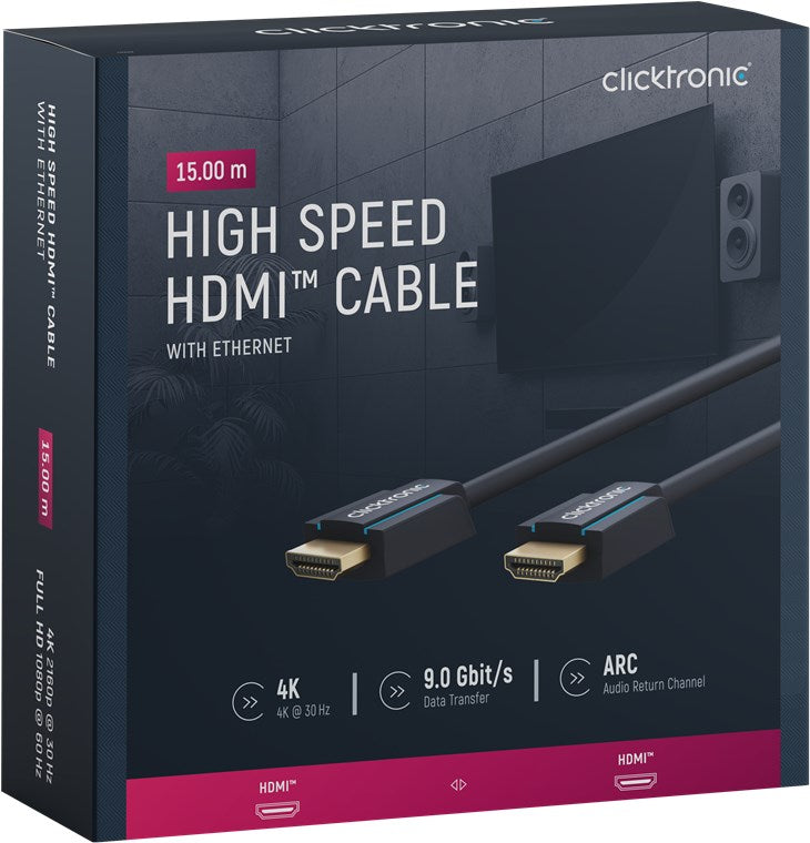 Premium High Speed HDMI™ Cable with Ethernet 15m