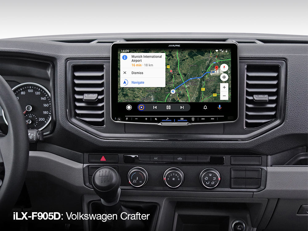 Alpine iLX-F905D, 9-ių colių multimedija su DAB+, Apple CarPlay ir Android Auto