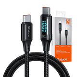 Mcdodo CA-1100, USB-C kabelis (100 W, 1,2 m, juodas)