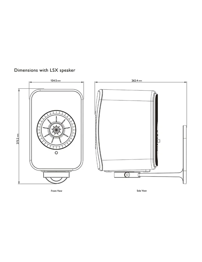 KEF B1, sieniniai laikikliai garso kolonėlėms LSX II LSX