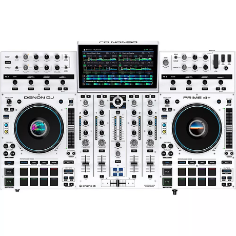 Denon Prime 4+,  DJ sistema su spalvotu 10.1" ekranu