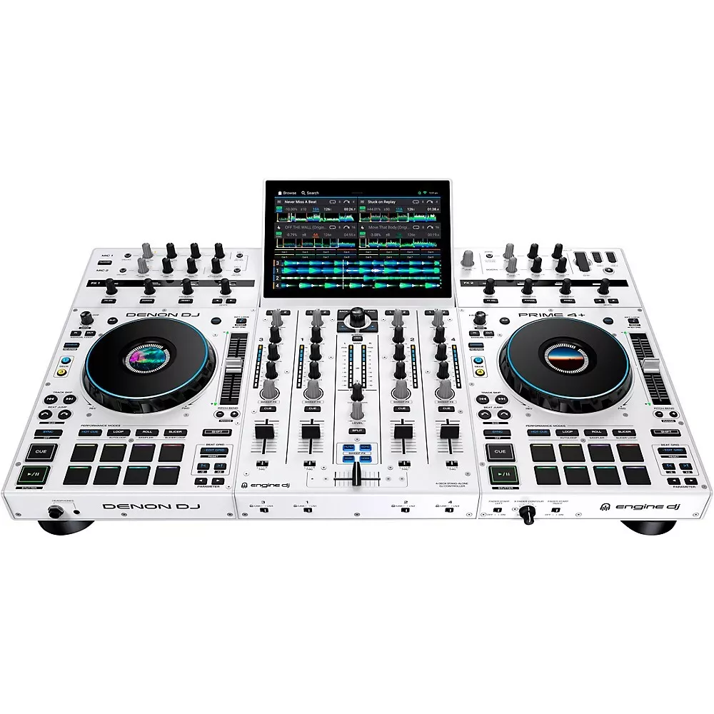 Denon Prime 4+,  DJ sistema su spalvotu 10.1" ekranu