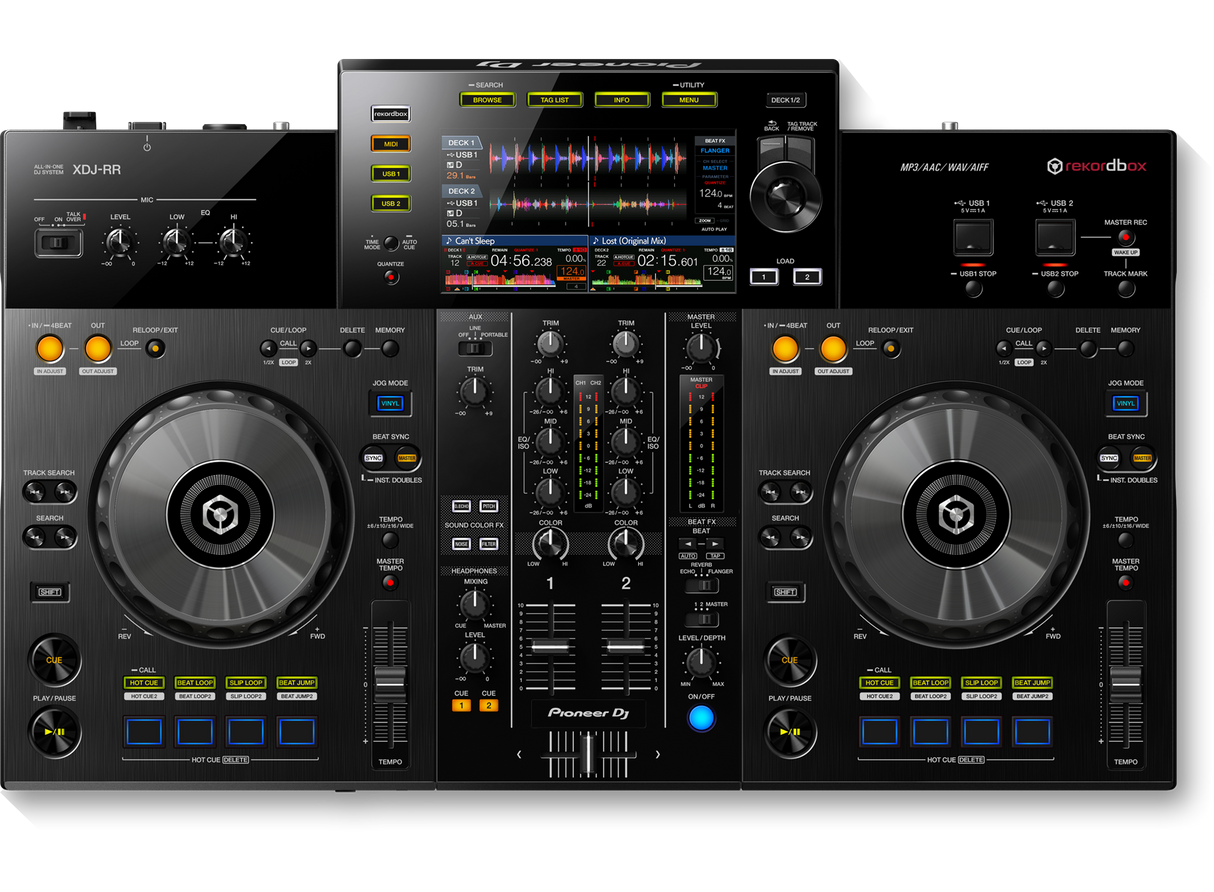 PIONEER XDJ-RR, viskas viename, 2 kanalų DJ sistema su spalvotu 7" ekranu