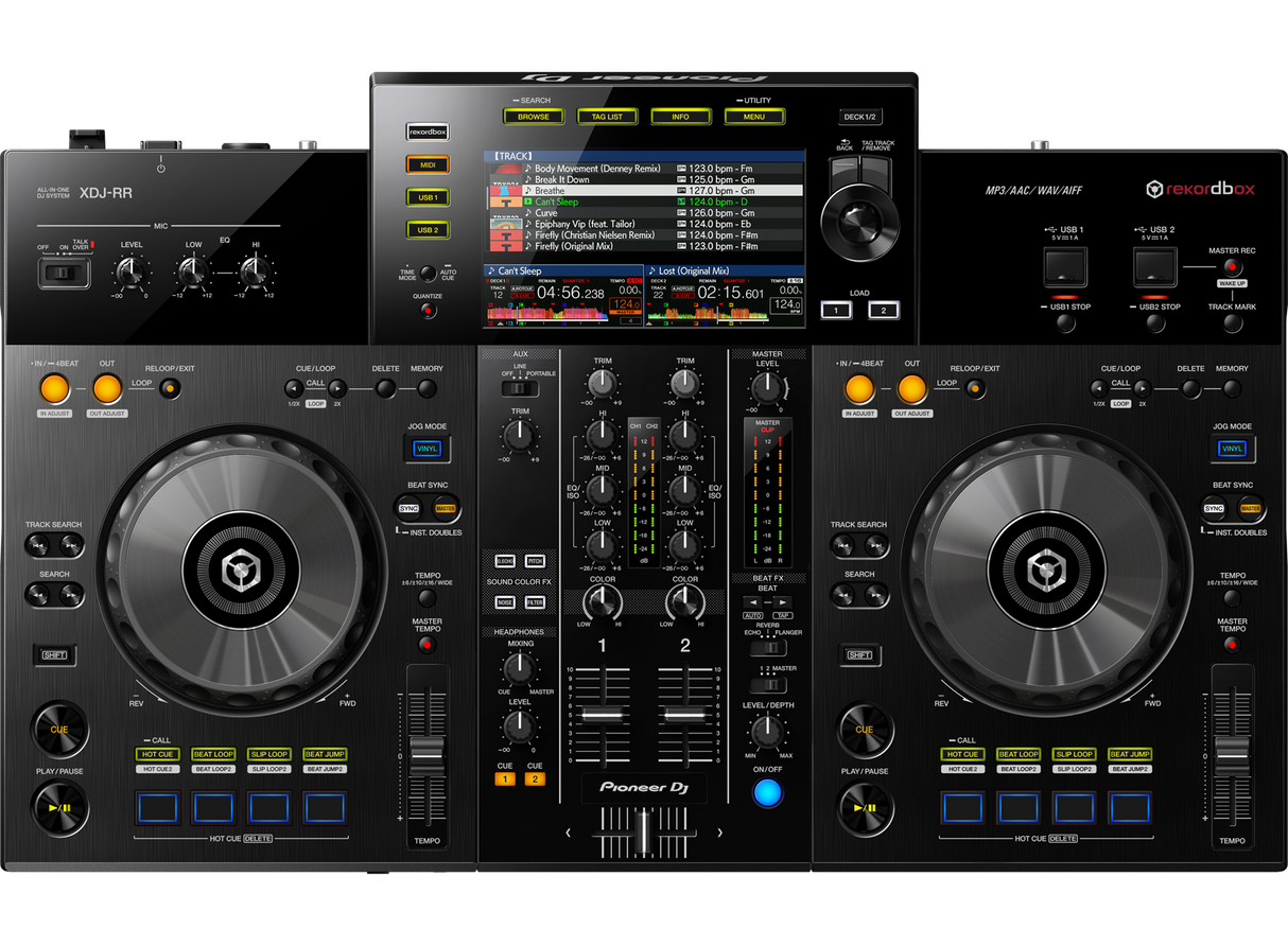 PIONEER XDJ-RR, viskas viename, 2 kanalų DJ sistema su spalvotu 7" ekranu