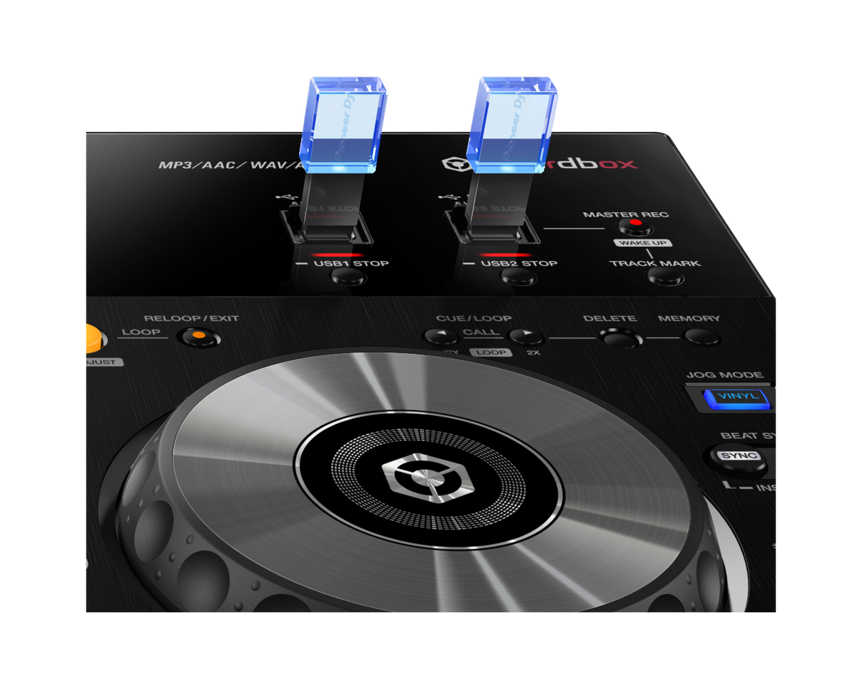 PIONEER XDJ-RR, viskas viename, 2 kanalų DJ sistema su spalvotu 7" ekranu