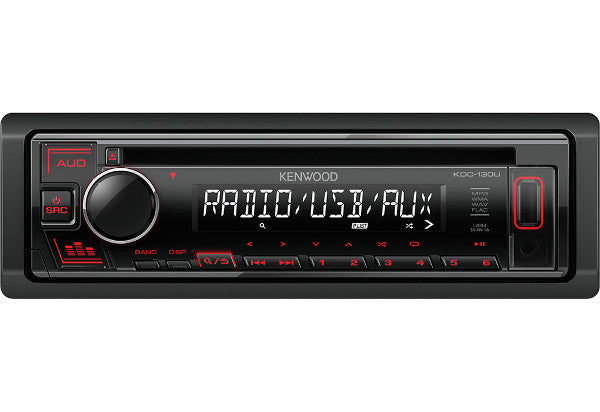 Kenwood, KDC-130UR CD/USB MP3/WMA automagnetola su AUX įėjimu