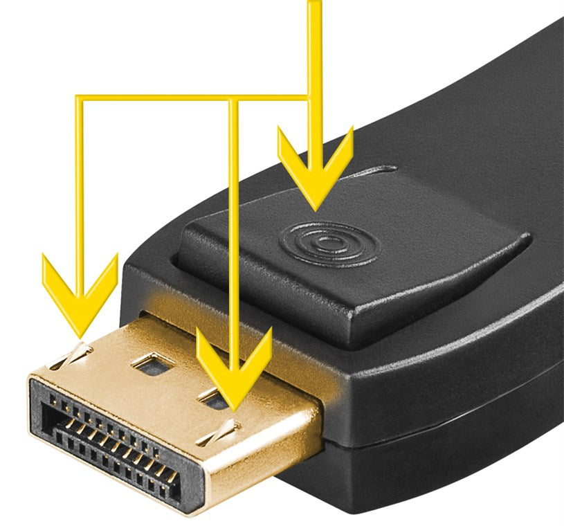 Goobay DisplayPort/HDMI™, adapteris- užraktas