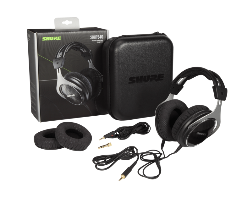 Shure SRH1540, premium klasės Closed-Back tipo ausinės- komplektas