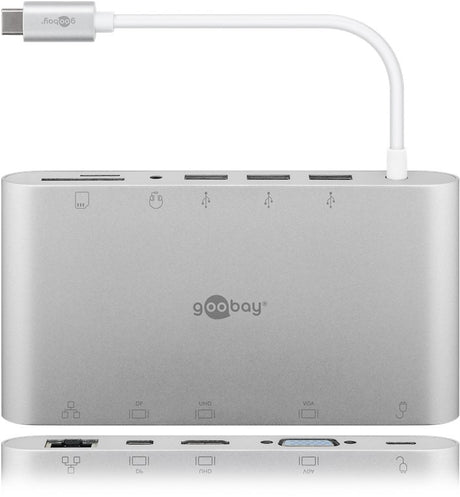 Goobay USB-C™ Aluminium Multiport, USB adapteris