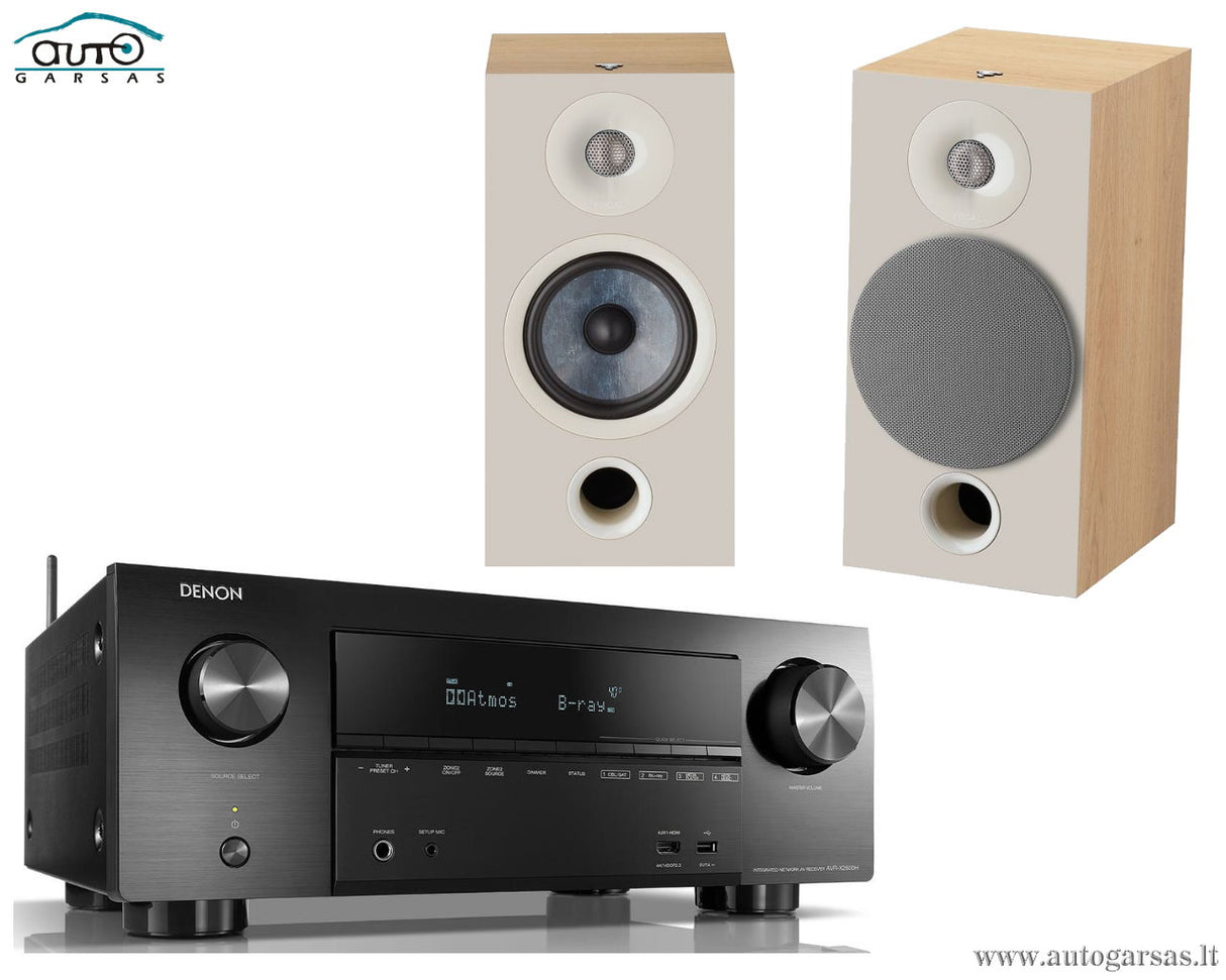 Stereo komplektas - AV resyveris Denon AVR-X2600H, su kolonėlėm Focal Chora 806 Stereo Stereo AUTOGARSAS.LT