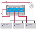 Victron Energy FET, akumuliatorių tranzistorius- izoliatorius- schema