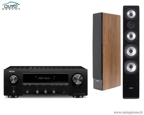 Stereo komplektas - stiprintuvas Denon DRA-800H, su kolonėlėm Dynavoice Challenger M-65 Stereo Stereo AUTOGARSAS.LT