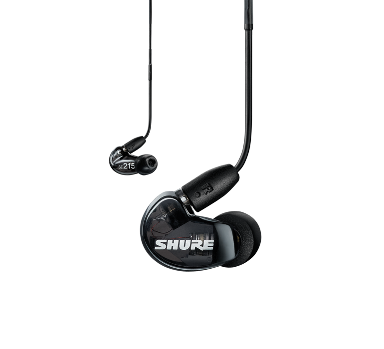 Shure SE215 WIRELESS, belaidės In-Ear tipo ausinės su išorinių garsų slopinimo funkcija (įvairių spalvų)- juoda