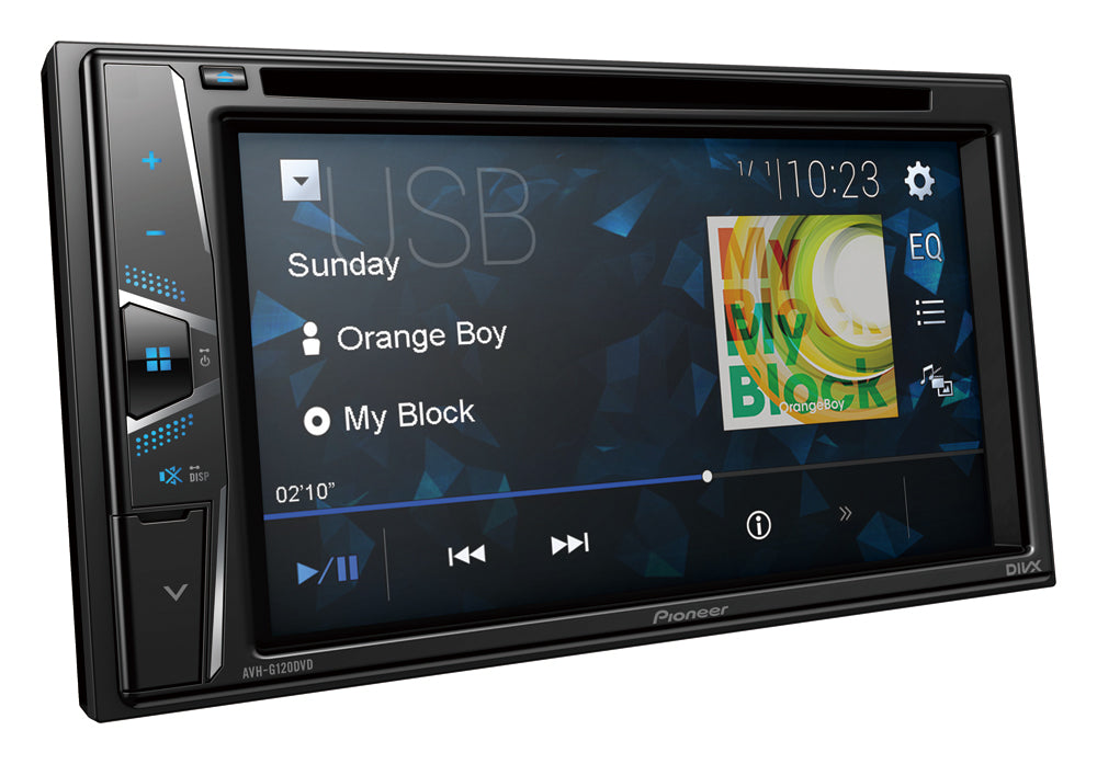 Pioneer AVH-G120DVD, automobilinė multimedija- galas