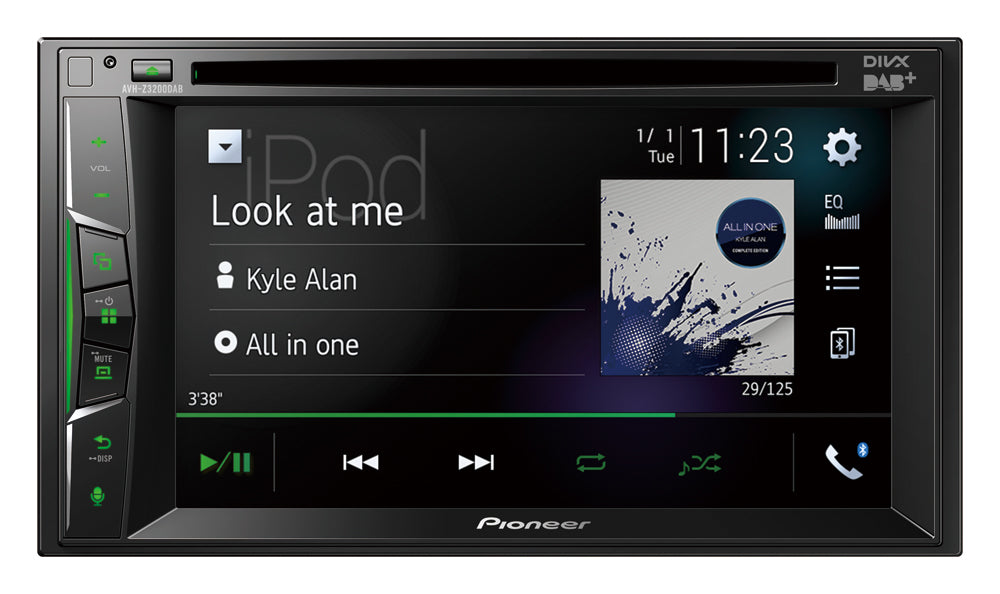 Pioneer AVH-Z3200DAB, automobilinė multimedija