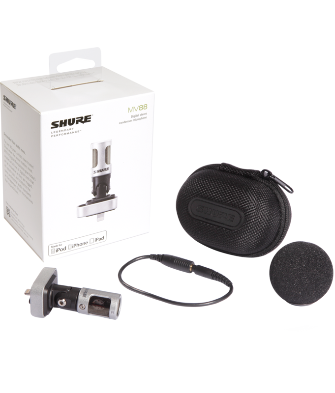 Shure MV88, mikrofonas su skaitmeniniu kondensatoriumi