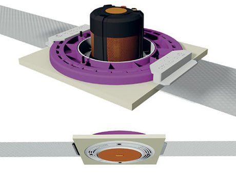 Monitor Audio CFB3-R Pre-Construction Bracket, apvali mova-laikiklis garsiakalbio montavimui - montavimas