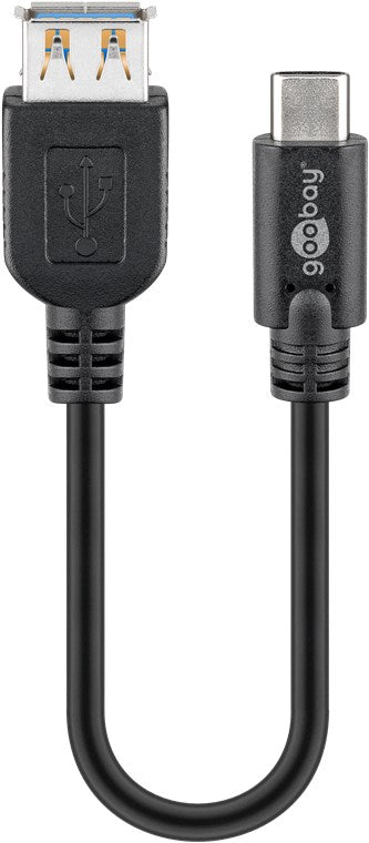 Goobay Sync & Charge Super Speed USB-C™ - USB A 3.0, 0.2 m. USB adapteris