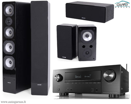 Namų kino komplektas - stiprintuvas Denon AVR-X2500H , su kolonėlėm Dynavoice Challenger M-65, C-5, S-5 EX (v.4) Namu kinas Namų kinas AUTOGARSAS.LT